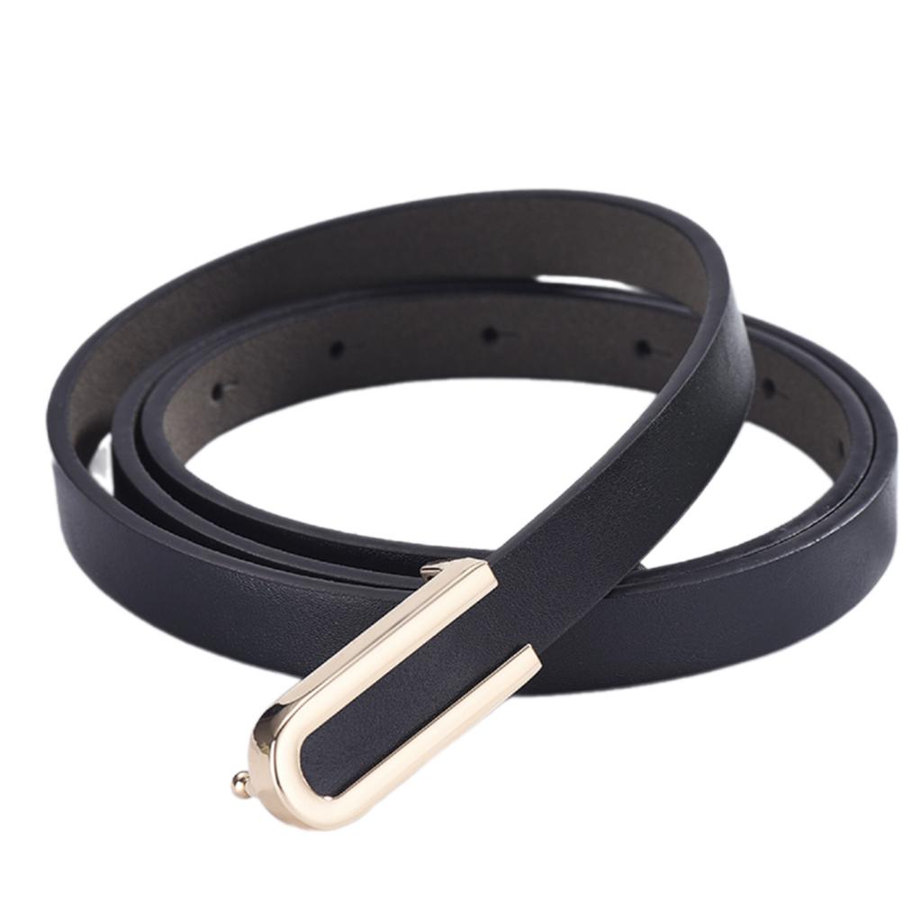 Elegant U Shaped Alloy Buckle Waist Belt Versatile Accessory for Trendy Women's Wardrobe
