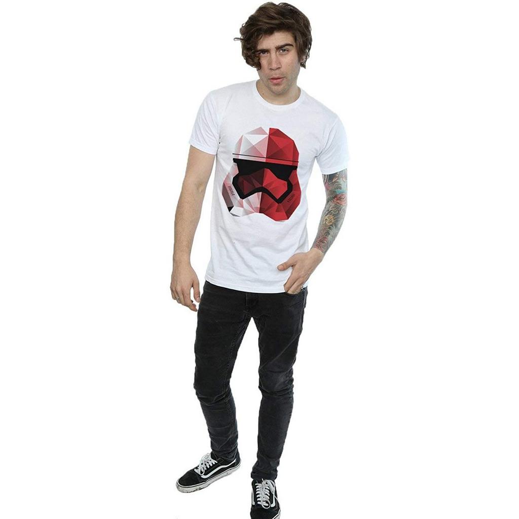 Star Wars: The Last Jedi Mens Cubist Stormtrooper Helmet Cotton T-Shirt