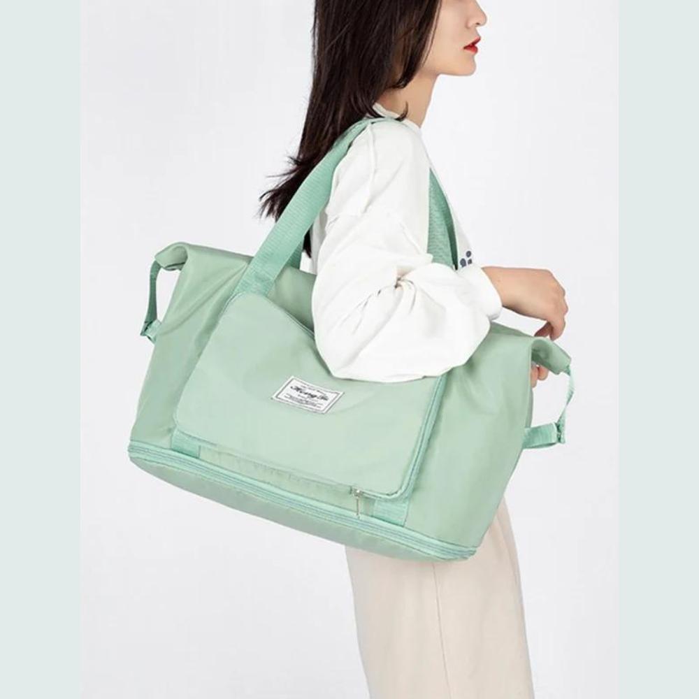 Hand Luggage Travel Bag 20×40×40 Foldable Airplane Sports Green