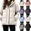Women's Hooded Cotton Padded Coat Thick Warm Winter Casual Outerwear for Daily Wear