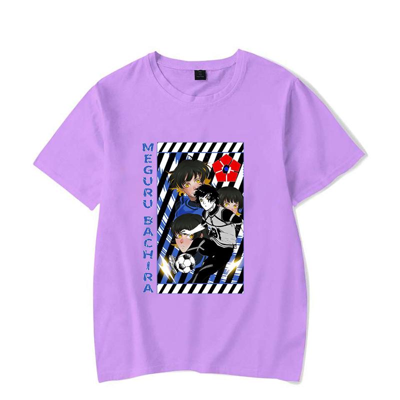 New Funny Anime BLUE LOCK Printed T-shirts Fashion Women Short Sleeve Cool Summer Casual Tops Loose Shirt Tees