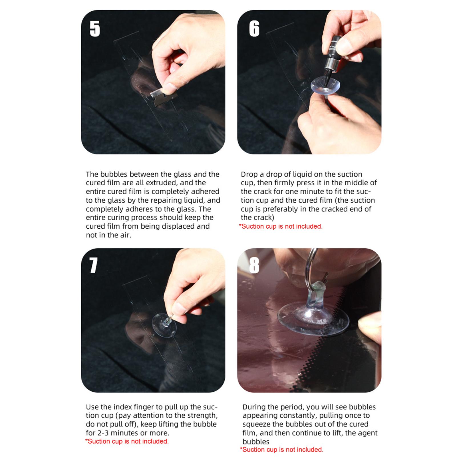 Car Windshield Repair Agent Repair Liquid Windshield Repair Tool Set