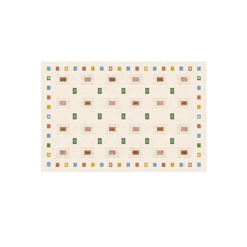 Dopamine Plaid Rug for Living Room Carpet Bedroom Floor Mat Short Plush Large Area Rugs Dirty Resistant Non-slip Mats