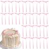 10/20Pcs Bow Cake Decorations Pink Bowknot Ribbon Cake Toppers Kids Girls Birthday Party Supplies Wedding Cake Decor Christmas