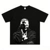 2026 Spring/Summer Cotton Short-Sleeved T-Shirt Printed with Design by American Rap Singer Drake - Men's Summer Cotton Graphi...