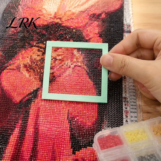 Rhinestone Painting Accessories 2Pcs Art Positioning Frame, Alignment Tool & Straight 3D Printed Auxiliary Frame Edge Ruler, for Crafts Ruler