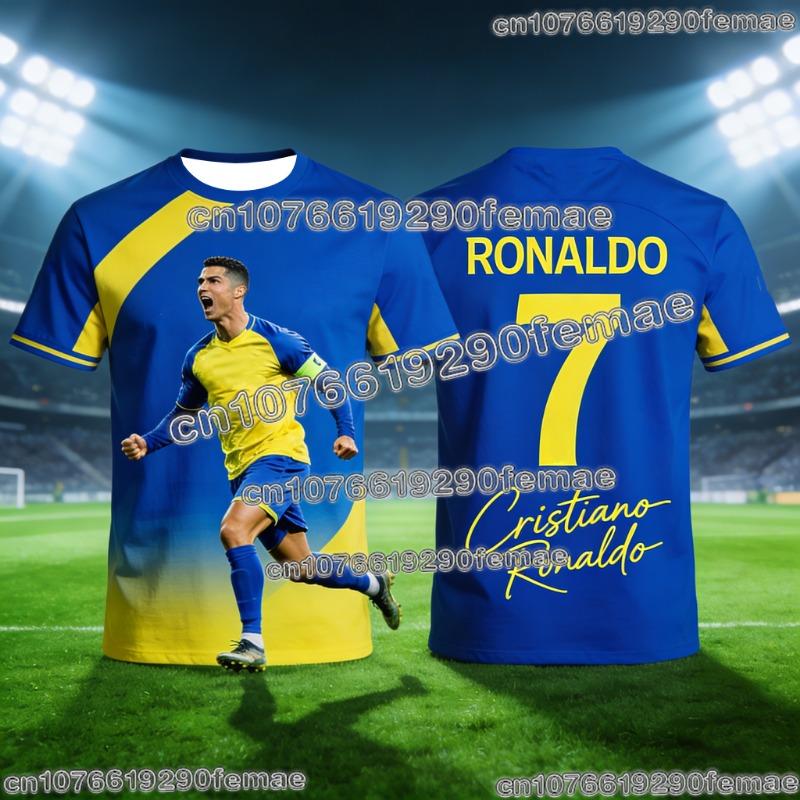 ETST 26 2026 Ronaldo #7 Fan Edition Voetbalshirt voor Volwassenen en Kinderen Ademend en Comfortabel Voetbal Trainingsshirt voor de Zomer 2XL