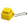 1Pcs Yellow Cheese Shaped Fidget Keychain Cute  It Stress Relief Toy Mini Squeeze Sensory Toy Portable bag charms Bag Pendant