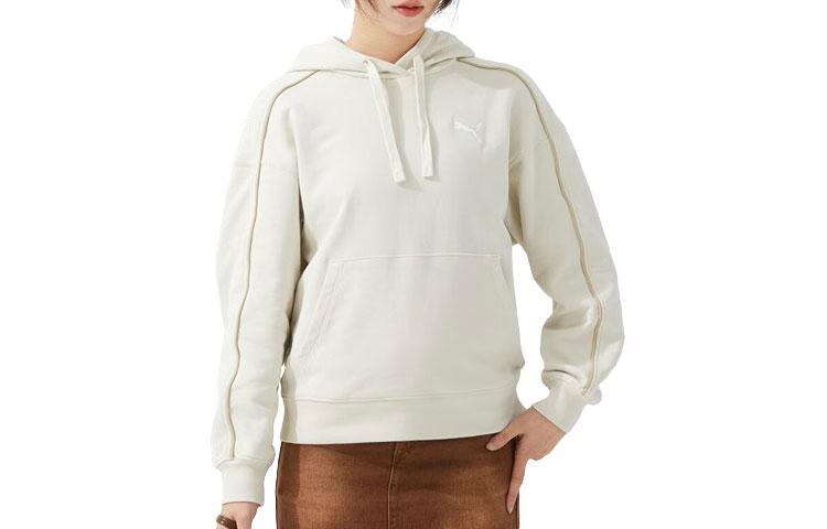 PUMA Sweatshirts Women s White Hooded Moderate Other 682158-87 XL