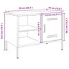 TV Cabinets 2 Pcs Mustard Yellow 68 X 39 X 50.5 Cm Steel