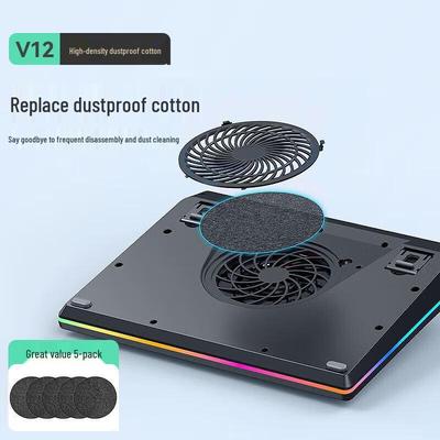 llano V12 Laptop Cooler Dust Filter 5-Pack