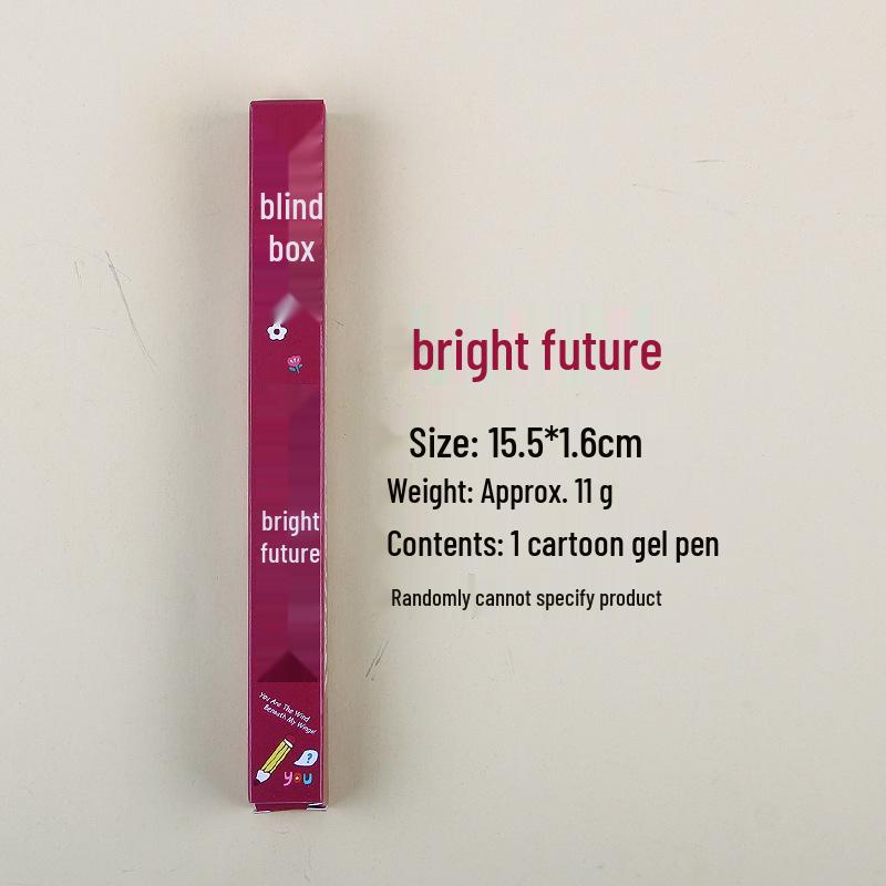 Magic Box Cartoon Gel Pens: Motivational Surprise Blind Box Stationery Supplies Motivational Blind Box Gel Pen
