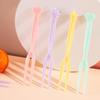 50Pcs/Set Fruit Fork Candy Color Mini Fruit Picks Plastic Snack Dessert Forks
