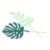 Shower Wedding Jungle Theme Greenery Party Supplies Cupcake Decoration Cake Topper Tropical Leaves