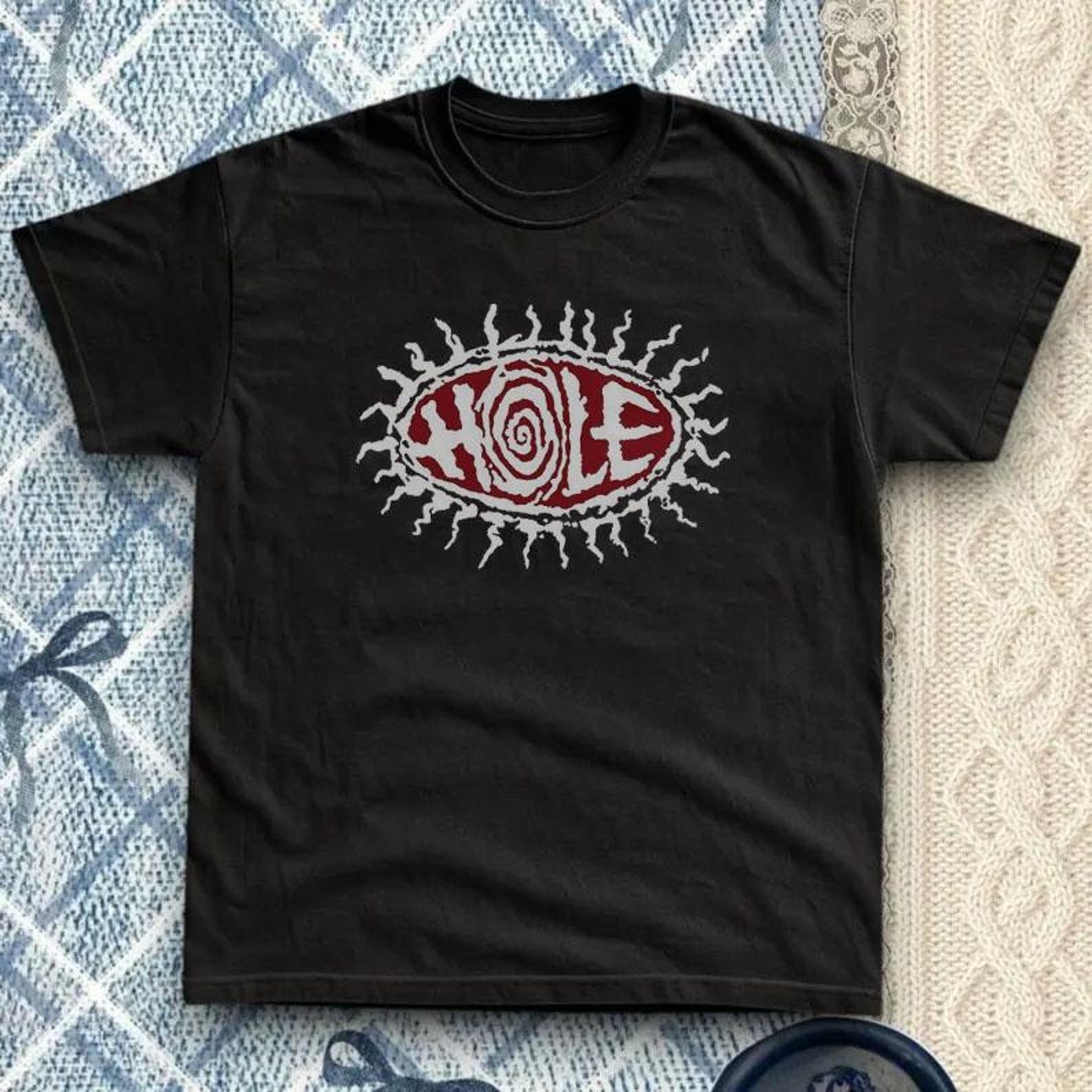 hole band T-Shirt, 90s Alt Rock Tee, Unisex Cotton, Retro T-Shirt, Goth Clothing, L