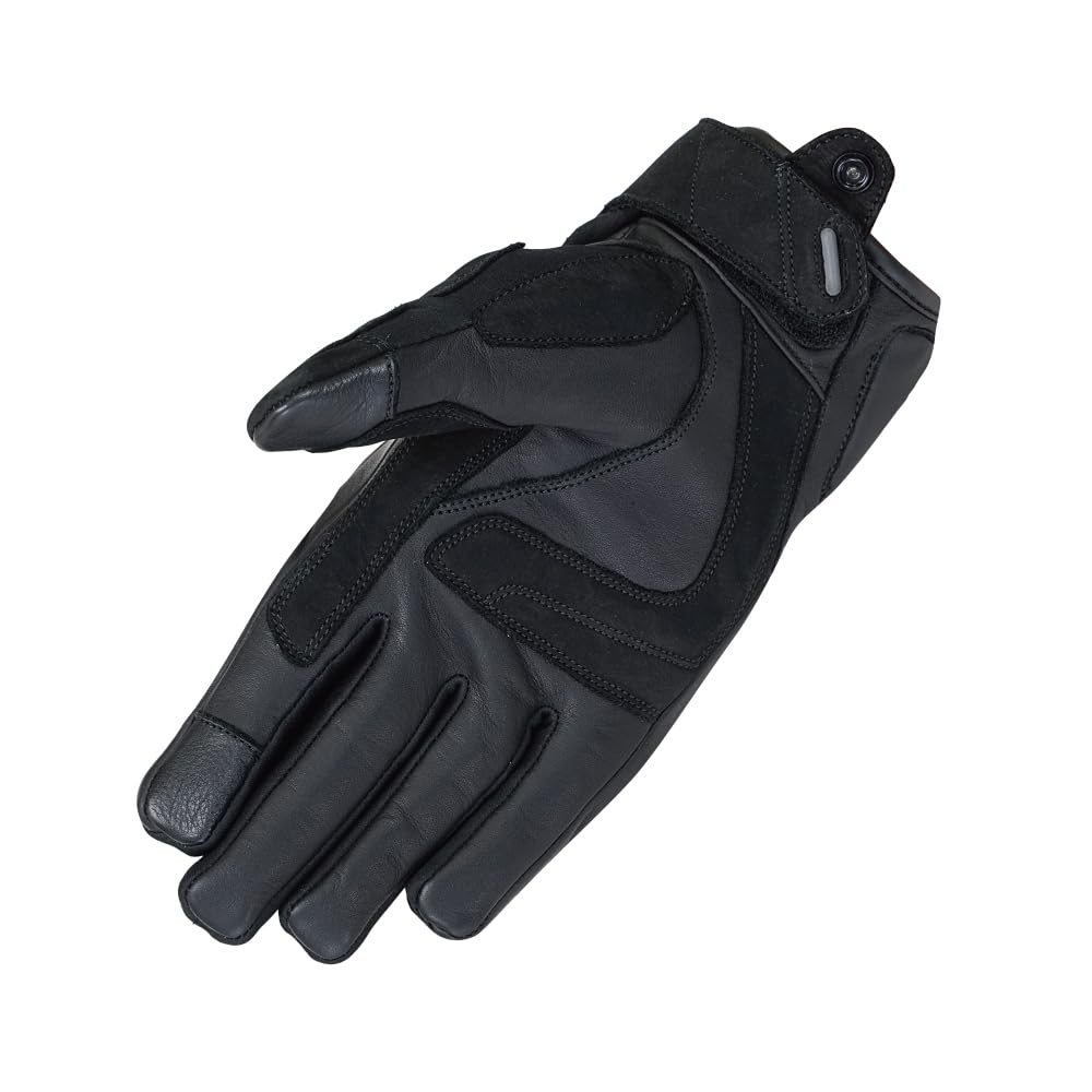 ROUGH&ROAD Motorcycle Wind Guard Protection Gloves, Black, Size L, RR8659BK3