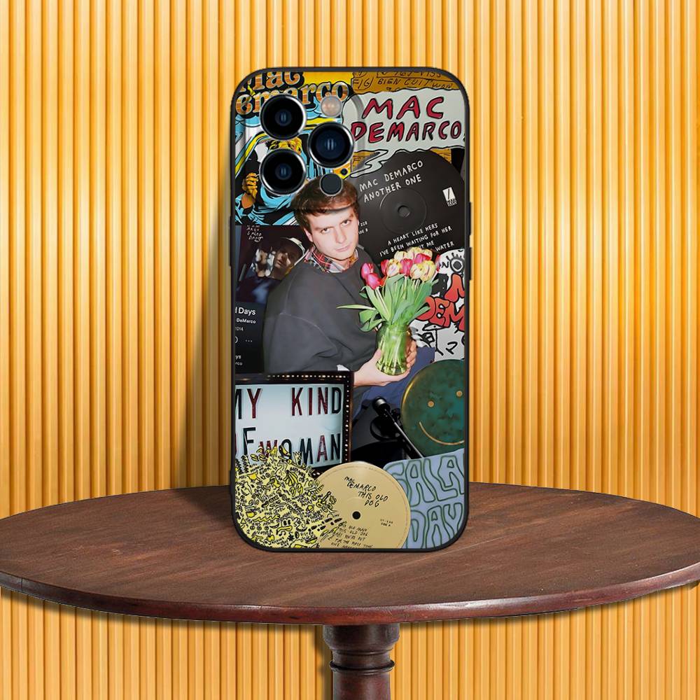Mac D-DeMarco Singer Phone Case For iPhone 17,16,15,14,13,12,11,Pro,Max,Plus,X,XS,SE4,E,Mini,Soft Black Case