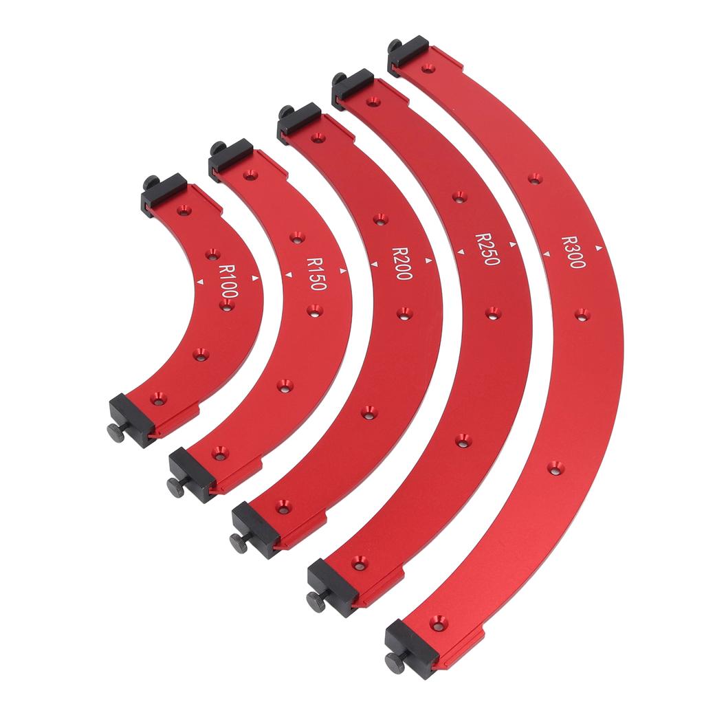 Corner Jig Template Set R100-300 Aluminium Alloy Trimming Round Corner Templates for Woodworking