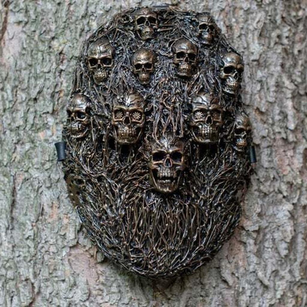 Gruselige Damp-Skelettmaske, Totenkopfhelm für Halloween-Cosplay und Maskerade-Partys - Perfektes Geschenk für Männer