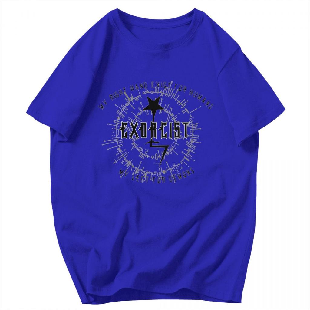 Men T Shirt Exorcist Japanese Horror Film Pops Y2K Graphic Anime Unisex Tops T Shirts