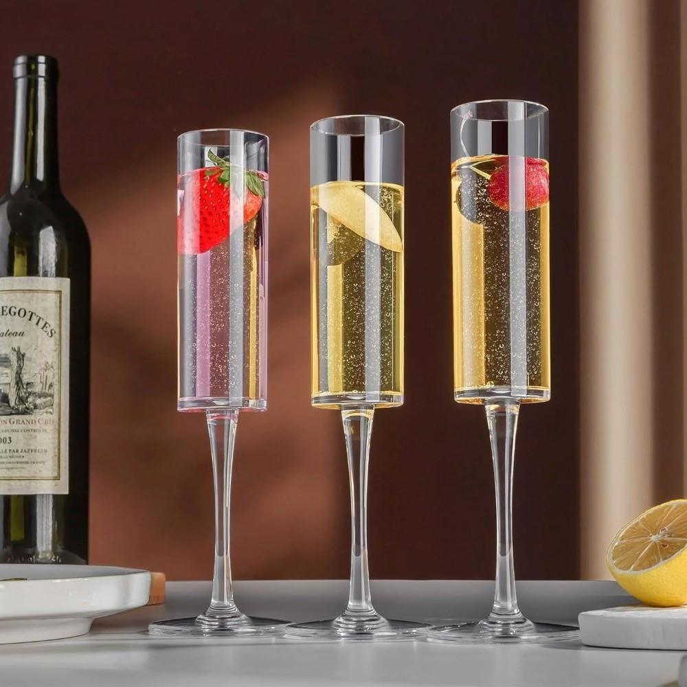 Striped Wine Cup Transparent Champagne Cup Drinkware Drink Cup Drink