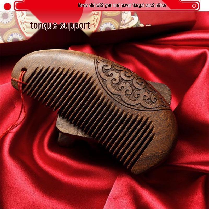 

Wedding Wooden Comb and Mirror Set: Bride s Dowry Gift Box for Newlyweds Souvenir