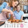 Cake Syringe, Stainless Steel 13-Piece Set, Professional Cream Syringe Stainless Steel with 6 Nozzles, Cake Syringe Cake Accessories, Stainless Steel