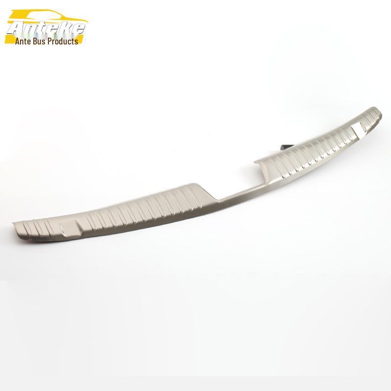 Kia Forte Stainless Steel Rear Bumper Bright Strip and Tailgate Trunk Protector