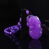 Retro Imitation Amber Necklace For Men And Women Purple Beaded Long Pendant Sweater Chain Mother'S Day Gift