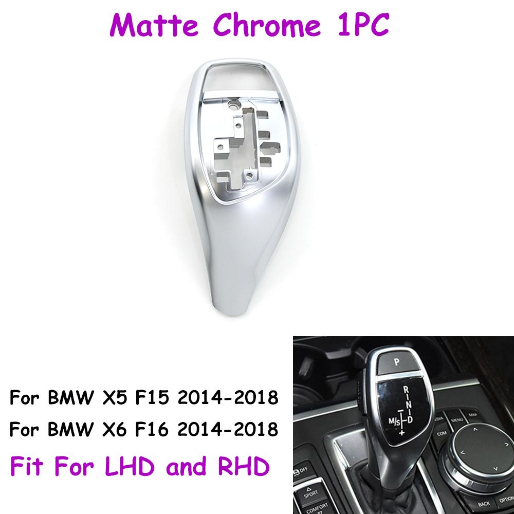 F15 F16 2014-2018 Car Shift Lever Gear Shifter Knob Switch Cover Replacement For BMW X5 X6 Series 61319346827 61319346823
