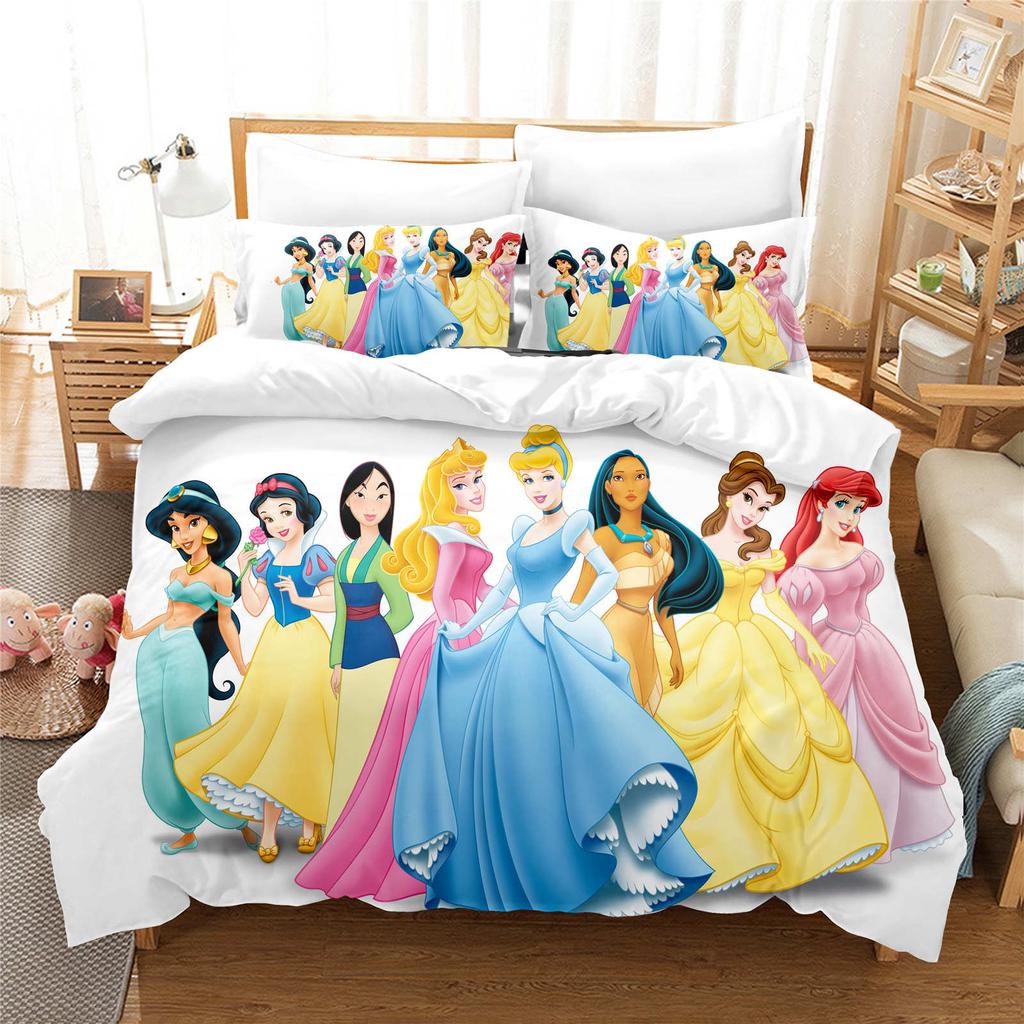 Comforter Bedding Comforter Sets Double King Size 3D Children'S Bedding Set 3-Piece 1 Princess