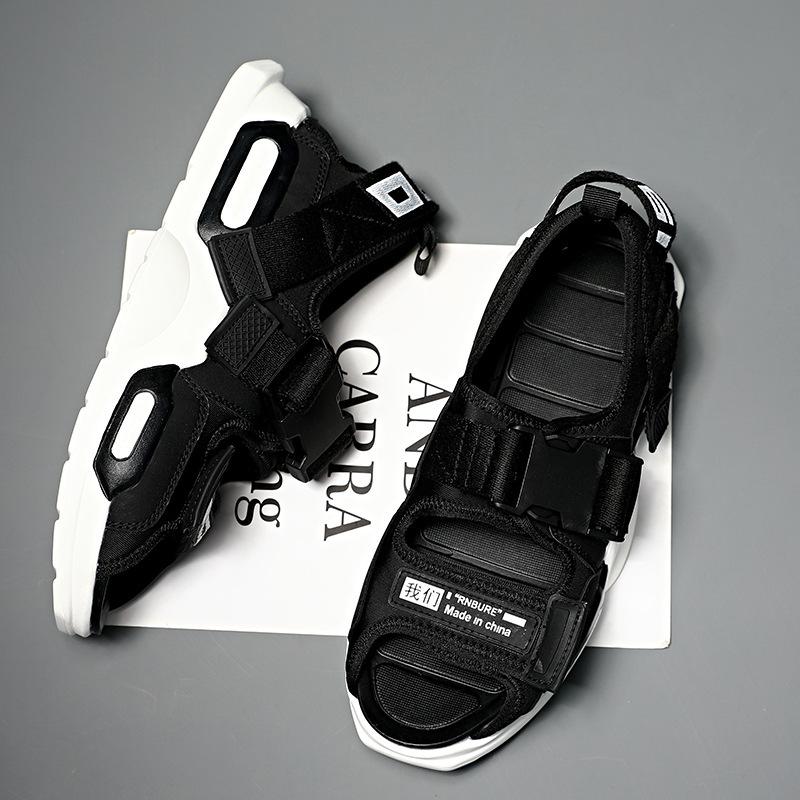 Summer New Ins Guochao High-top Cool Slippers Men's Casual Wear Heightened Thick Bottom Vietnam Daddy Rome Beach