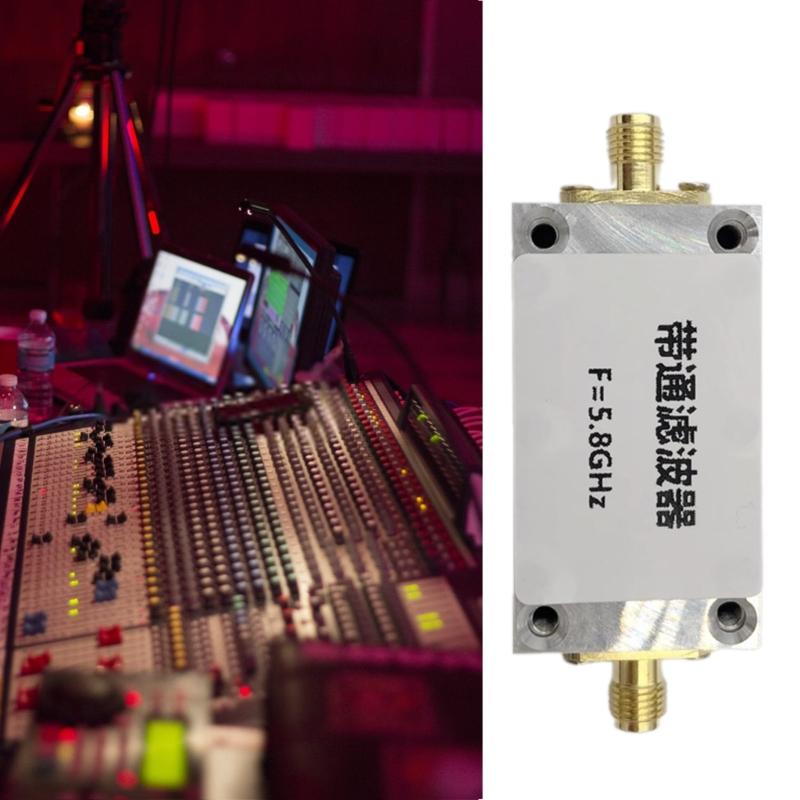 SMA Bandpass Receiver Metal Bandpass Filter 5.8GHz Wireless Images Transmission Filter for 5.8GHz Receiving Equipment