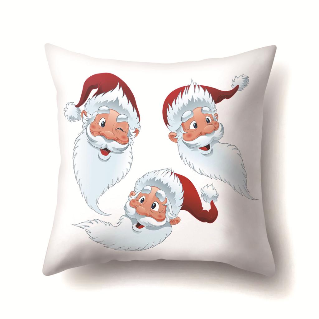 Christmas Gifts Santa Claus Pattern Pillow Polyester Home