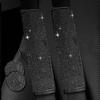 2PCS Black Bling Car Seatbelt Strap Covers For Women Girls - Crystal Rhinestone Velvet Shoulder Pad Protector - Diamond Shine Safety Shoulder Pad,