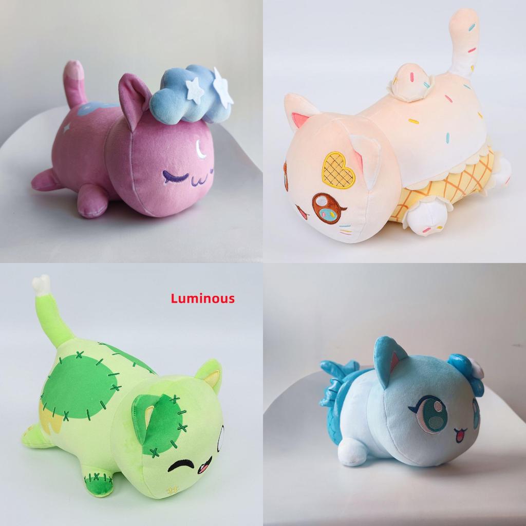 Cute Aphmau Cat Plush Toy Soft And Luminous Stuffed Pillow For Fans Collectors And Kids