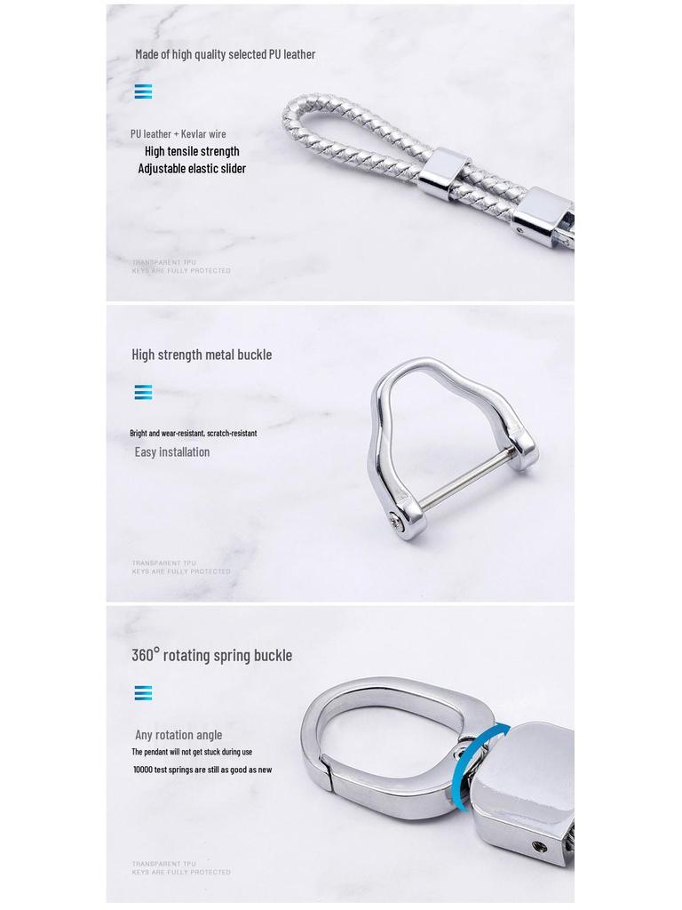 Dongfeng Peugeot 408/5008/508L Key Cover 2019 Model with New Logo, TPU Car Key Bag