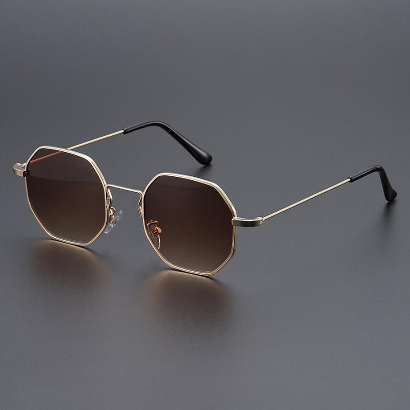 New Men Metal Polygonal Sunglasses Fashion Women's Comfortable Sun Shading UV Protection Glasses UV400 Oculos De Sol