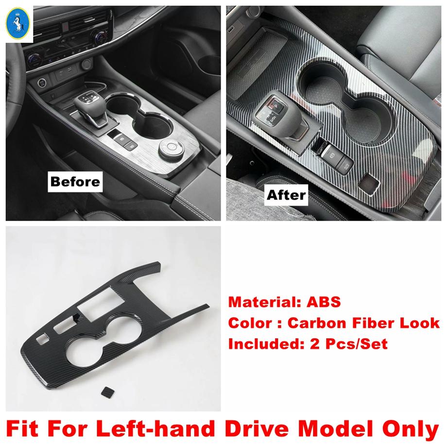 For Nissan X-Trail X Trail / Rogue T33  - 2025 Carbon Fiber Car Window Glass Lift / Gear Shift Box Cover Trim Accessories