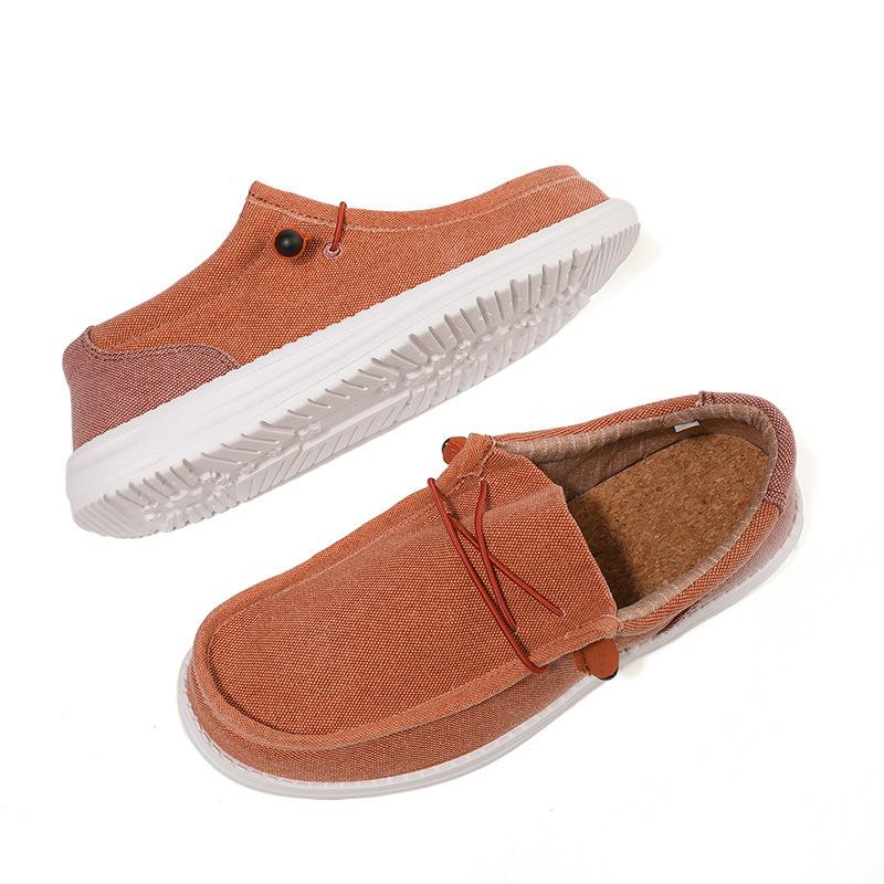 Couple Shoes Loafers Trendy Casual Shoes Men's Shoes Canvas Shoes Cover Feet Lazy One Pedal Women's Shoes