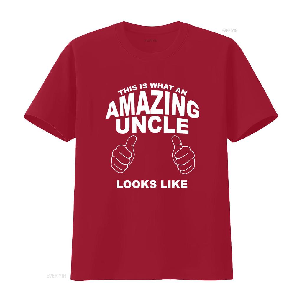 This Is What An Amazing Uncle Looks Like T Shirt vintage Washed Soft Versatile Stylish Casual Top For Everyday Wear fashion