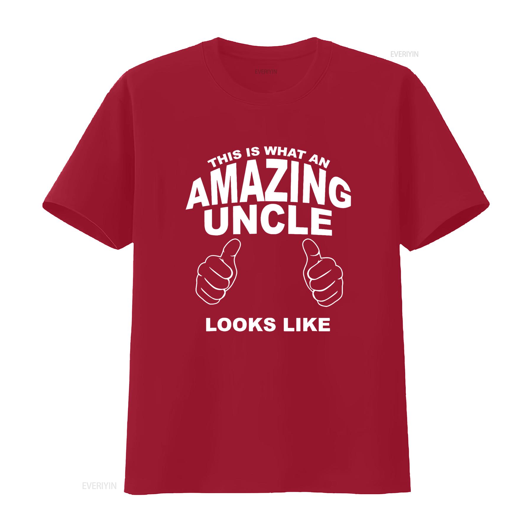 This Is What An Amazing Uncle Looks Like T Shirt vintage Washed Soft Versatile Stylish Casual Top For Everyday Wear fashion S