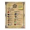 Plakat Wiedzy Magicznej Czarownic Vintage Prezent na Halloween Czarownictwo Obraz na Płótnie Sztuka Ścienna do Kuchni Dekoracja Domu do Dekoracji Pokoju