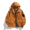 Spring and autumn three-proof loose mountain outdoor jacket men's windproof waterproof tide brand tooling hooded single punch jacket