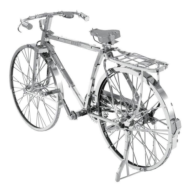 Retro 3D Metal Bicycle Puzzle: DIY Nostalgic Handmade Assembly Model