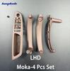 E70 4-teiliges Set LHD RHD Innen Fahrerseite Türfensterschalter Armlehne Abdeckung Zuggriff Ersatz für BMW X5 X6 E70 E71 E72 2007-2013