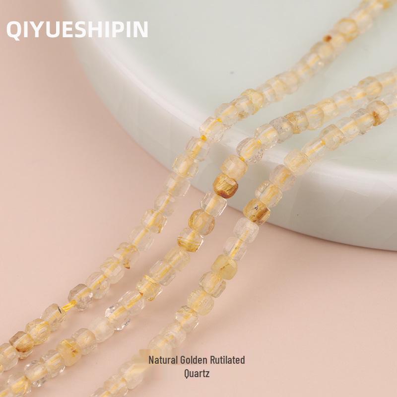 

Натуральная черная шпинель 2 мм, маленькие кристальные бусины в форме кубиков сахара для DIY проектов 2.3mm Small Cube ≈165 pieces/strand