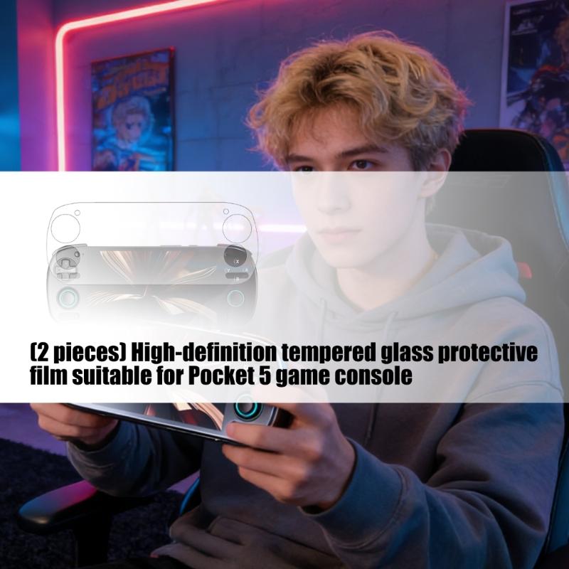 2pcs Screen Protector Tempered Glass Film for Retroid Pocket 5 Full Screen Shatterproof Tempered Film Easy Installation