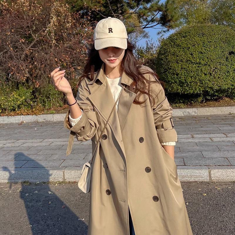 Chic Korean-Style Petite Women's Trench Coat - Autumn 2025 Collection