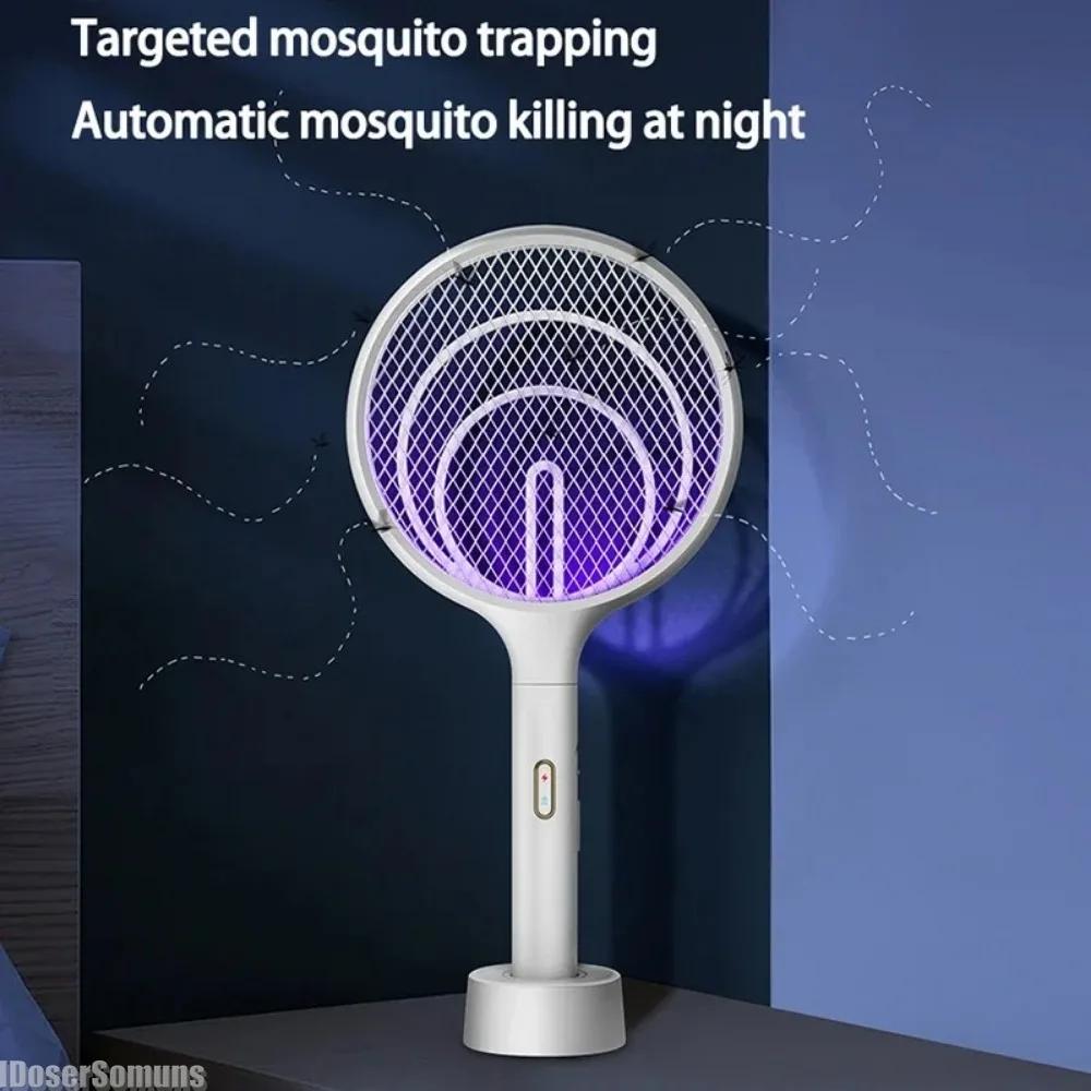3 IN 1 3000V Mosquito Killer with LED Lamp Electric Bug Zapper Insect Killer USB Recharge Anti Mosquito Flies Fly Swatter Trap